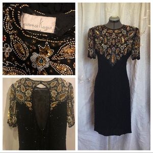 COPY - Lawrence Kaza Vintage fully beaded 👗 Size M